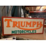 A TRIUMPH ILLUMINATED LIGHT BOX SIGN