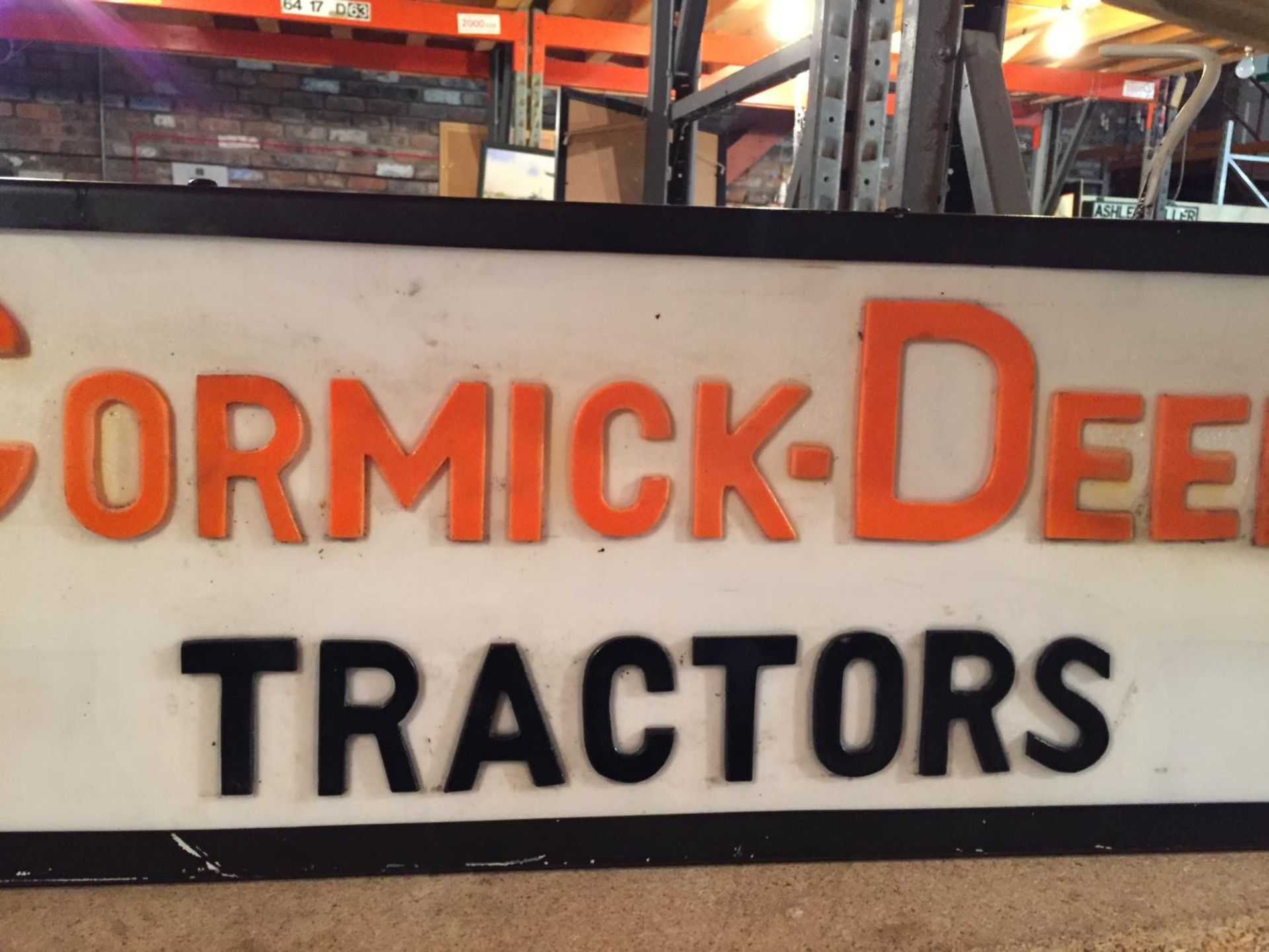 A McCORMICK-DEERING TRACTORS ILLUMINATED SIGN - Image 4 of 6