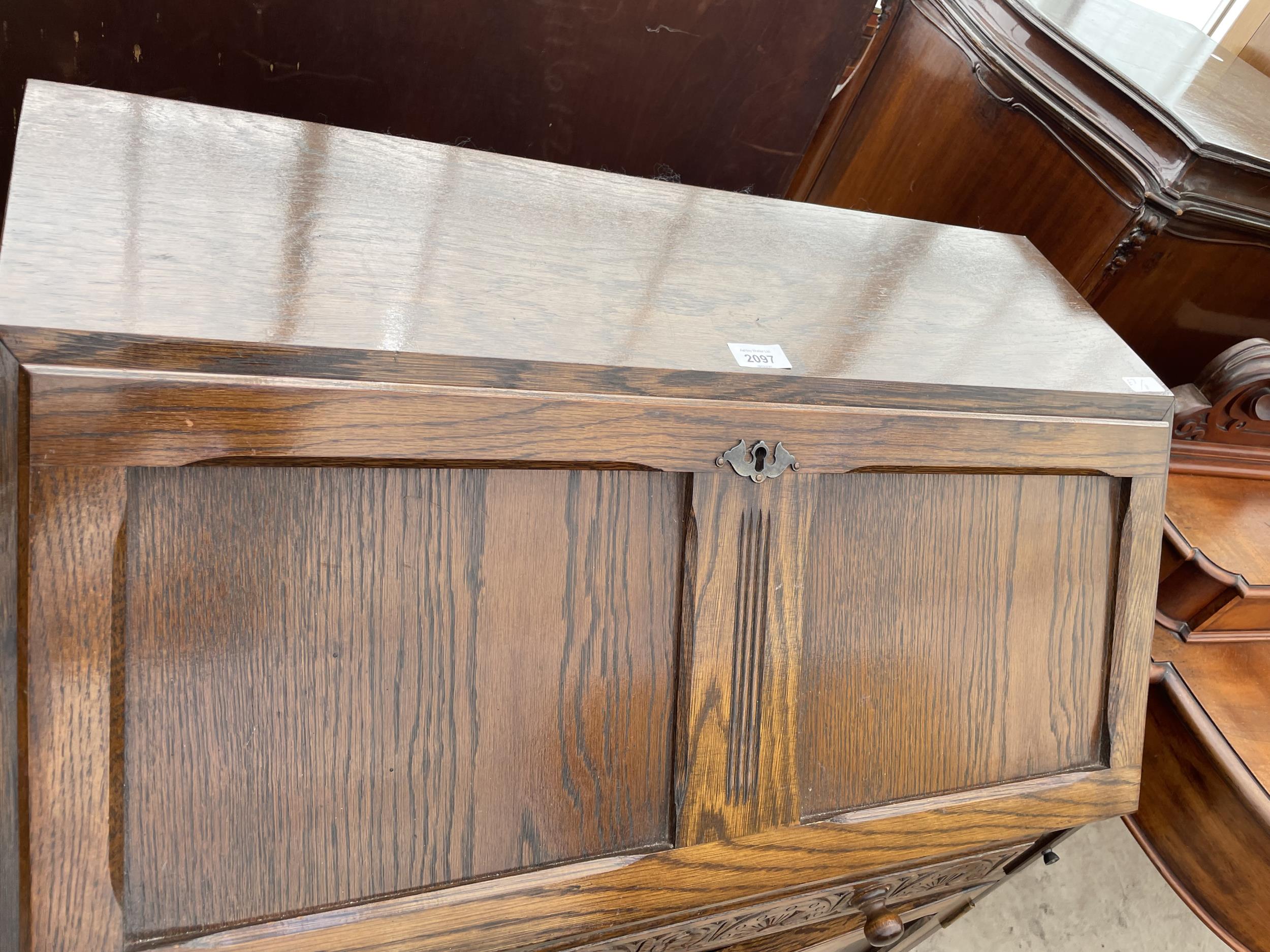 AN OAK BUREAU IN OLD CHARM STYLE 30" WIDE - Image 2 of 4