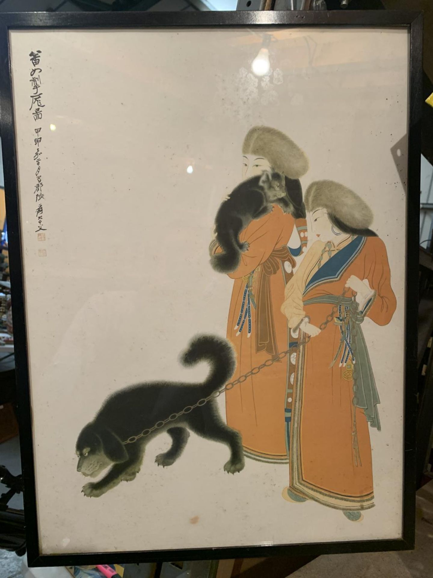 A FRAMED ORIENTAL PRINT - Image 2 of 4