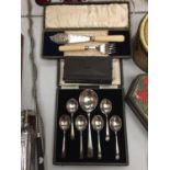 TWO BOXED FLATWARE SETS AND A FURTHER BOX