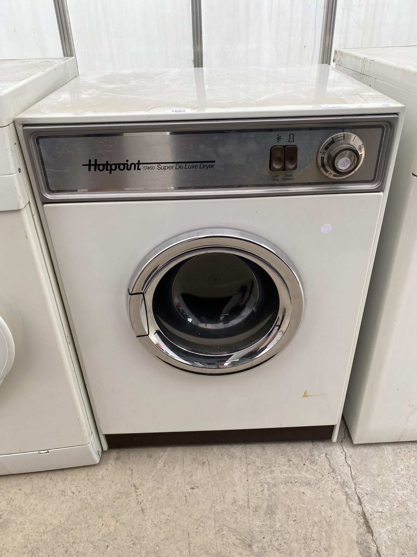 A WHITE HOTPOINT 17460 SUPER DE LUXE DRYER