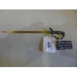 A GERMAN MINIATURE SWORD LETTER OPENER, LENGTH 19.5CM