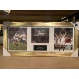 A FRAMED PRINT OF RUGBY WORLD CUP WINNERS 2003