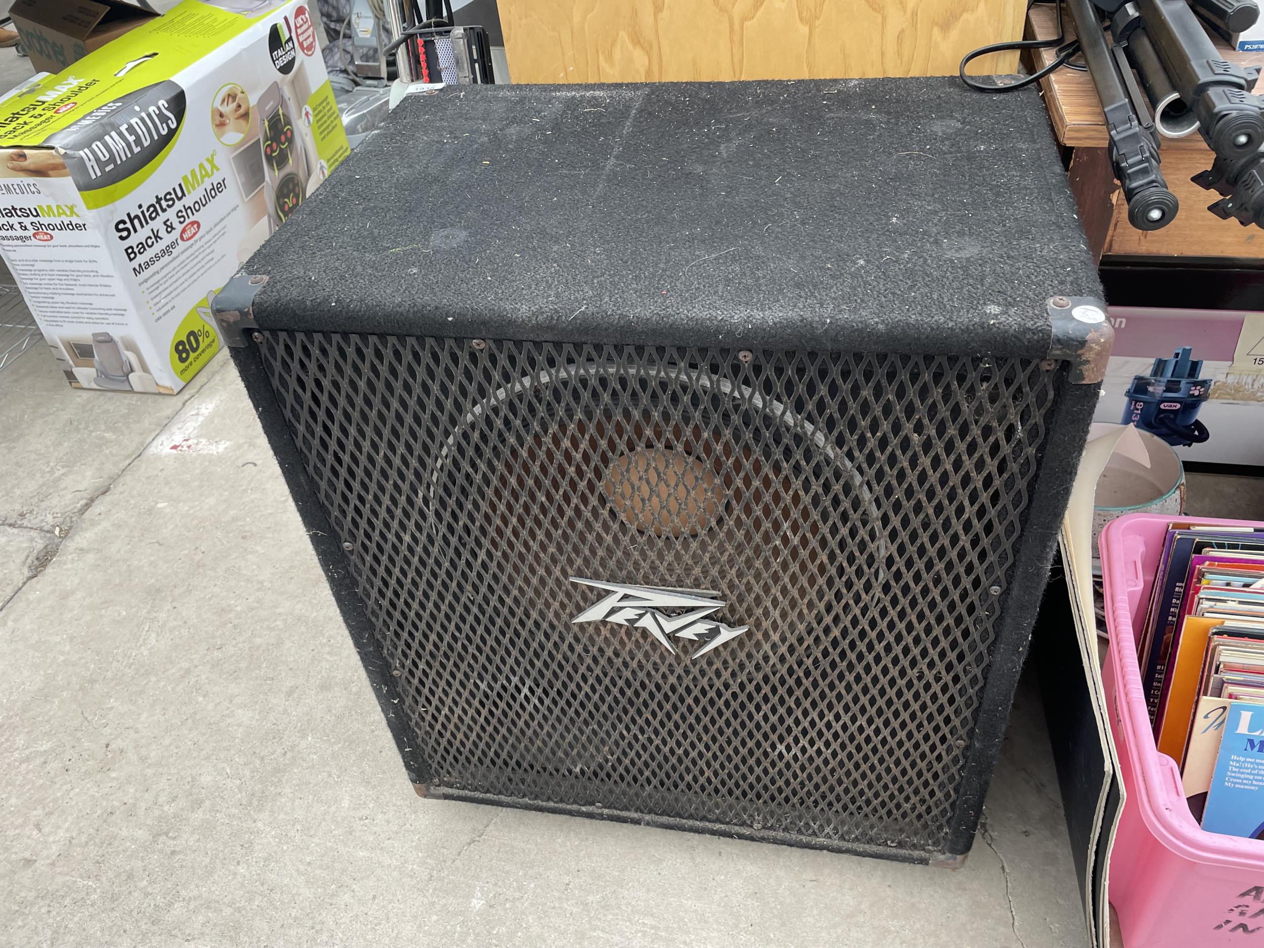 A LARGE PEVEY ELECTRONICS SPEAKER