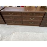 A G PLAN CHEST OF SIX DRAWERS 55" WIDE