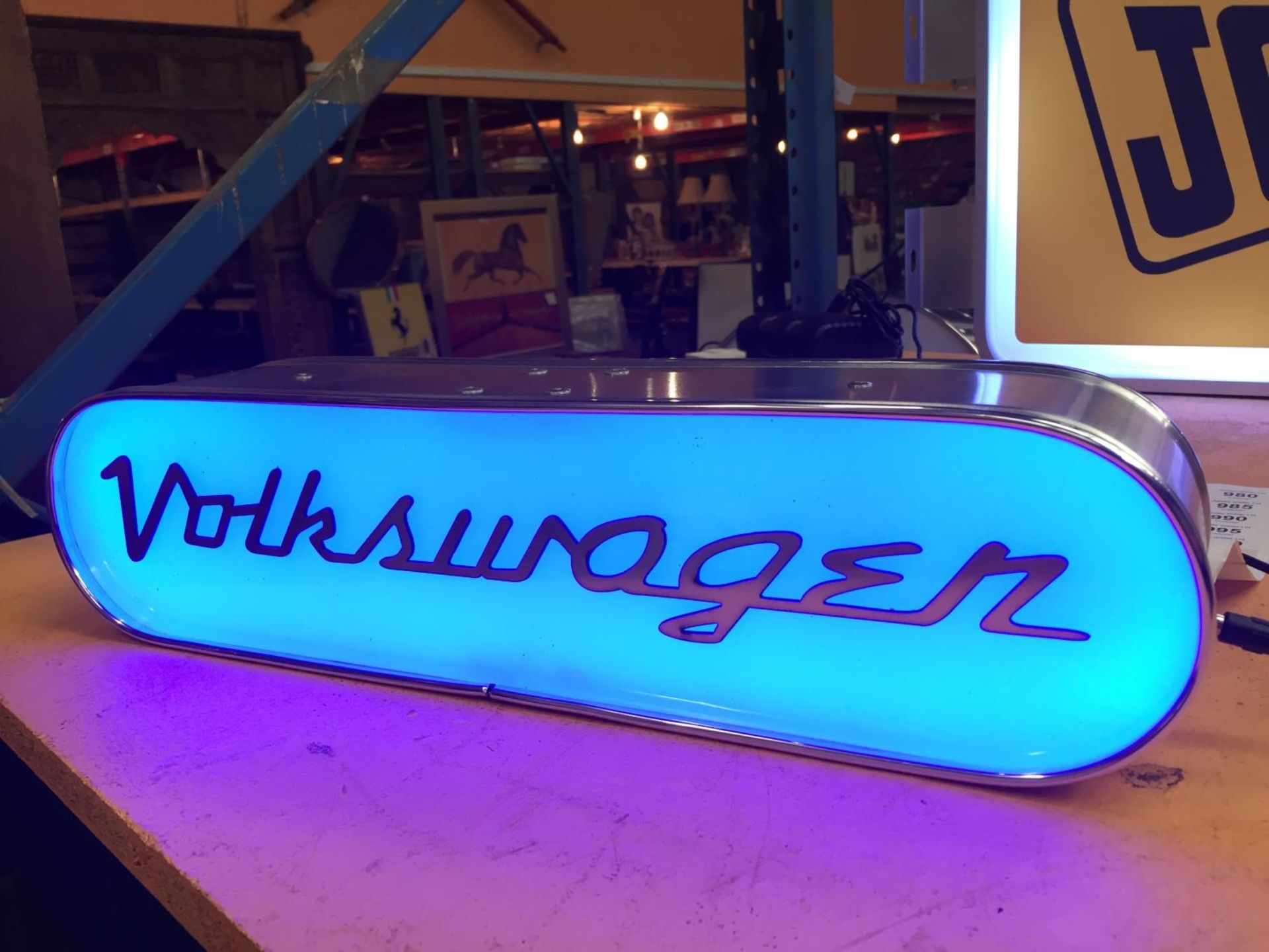 A VOLKSWAGON LIGHT UP SIGN