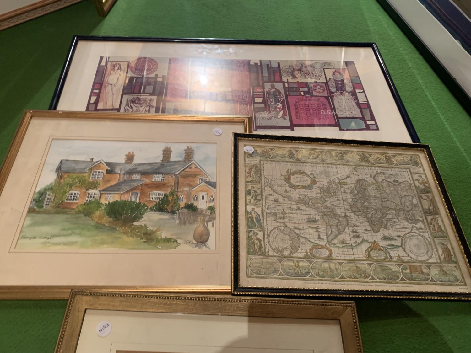 TWO FRAMED PRINTS AND TWO FRAMED WATERCOLOURS - Image 6 of 8