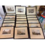 A LARGE COLLECTION OF FRAMED AND MOUNTED PRINTS OF VARIOUS SCENES