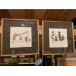TWO LIMITED EDITION SIGNED FRANCES LENNON PRINTS 31/850 AND 25/850