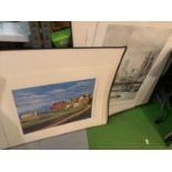 A SELECTION OF MOUNTED PRINTS TO INCLUDE OLD NEW YORK, ST ANDREWS SIGNED RICHARD CHORLEY