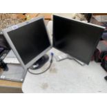 A HP 1702 MONITOR AND A FURTHER DELL MONITOR