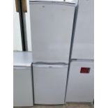 A WHITE HOTPOINT ICED DIAMOND UPRIGHT FRIDGE FREEZER