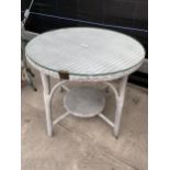 A LLOYD LOOM TABLE 24" DIAMETER