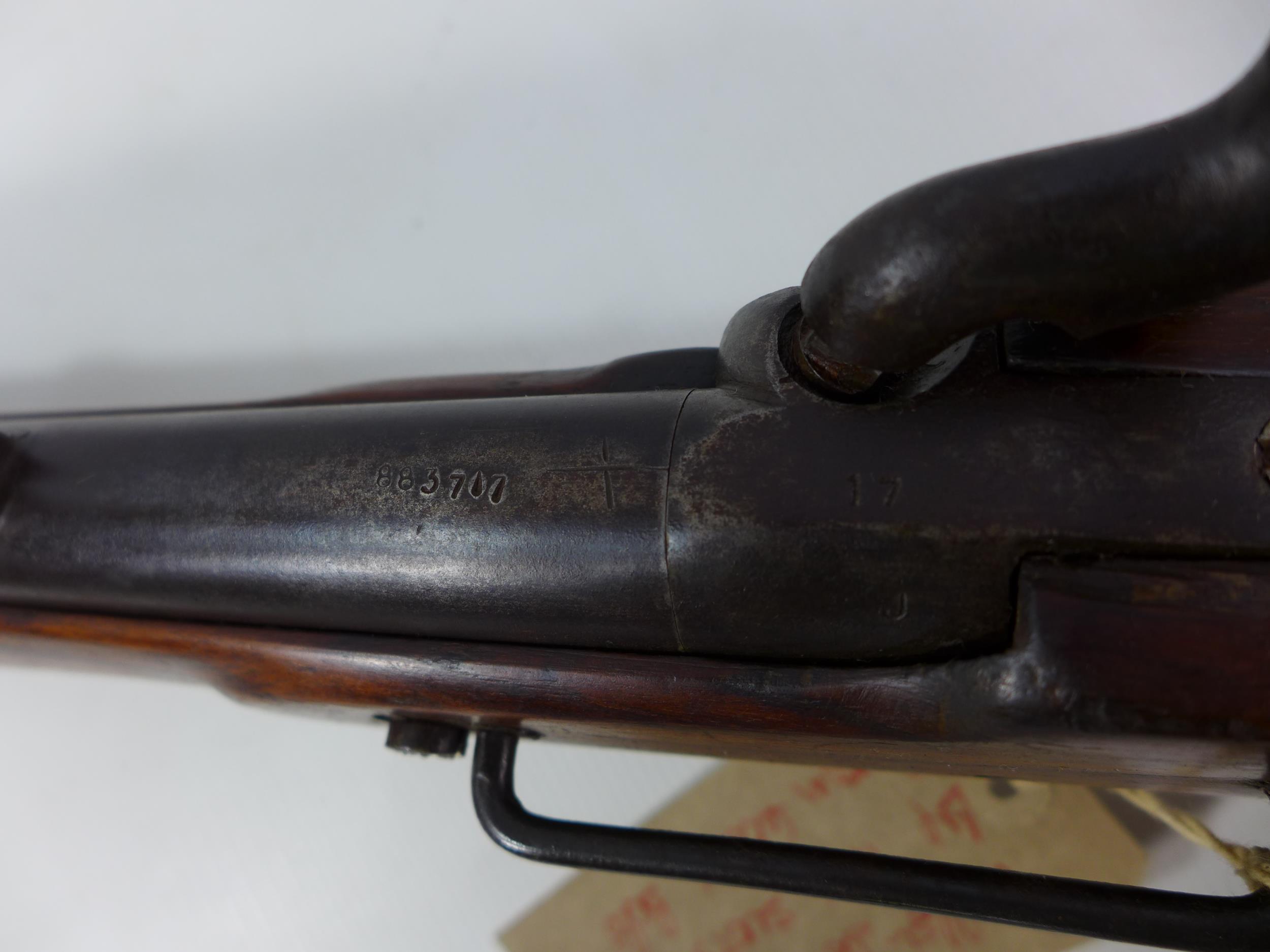 A DEACTIVATED PERCUSSION CAP CARBINE, 54CM BARREL - Image 6 of 6