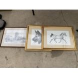 THREE FRAMED PRINTS