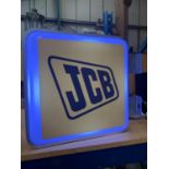 A JCB DOUBLE SIDED ILLUMINATED SIGN