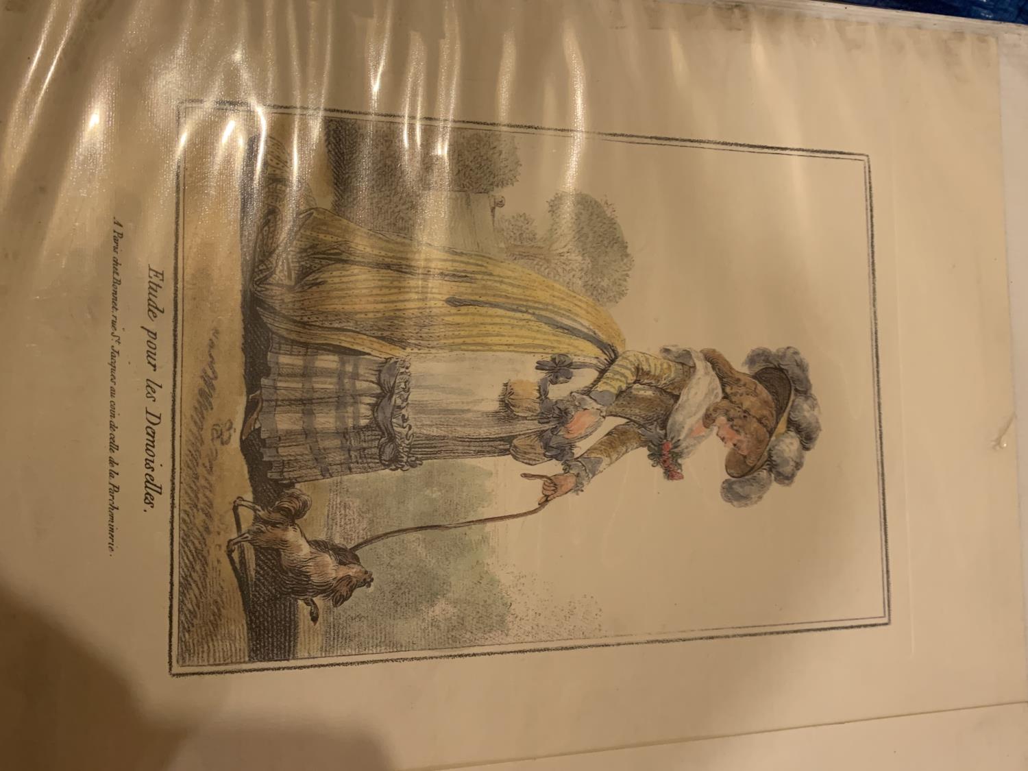 TWO PRINTS OF LADIES IN PERIOD DRESS - Bild 5 aus 6