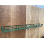 A VINTAGE CAST IRON WINDOW BOX (L:228CM W:23CM D:15CM)