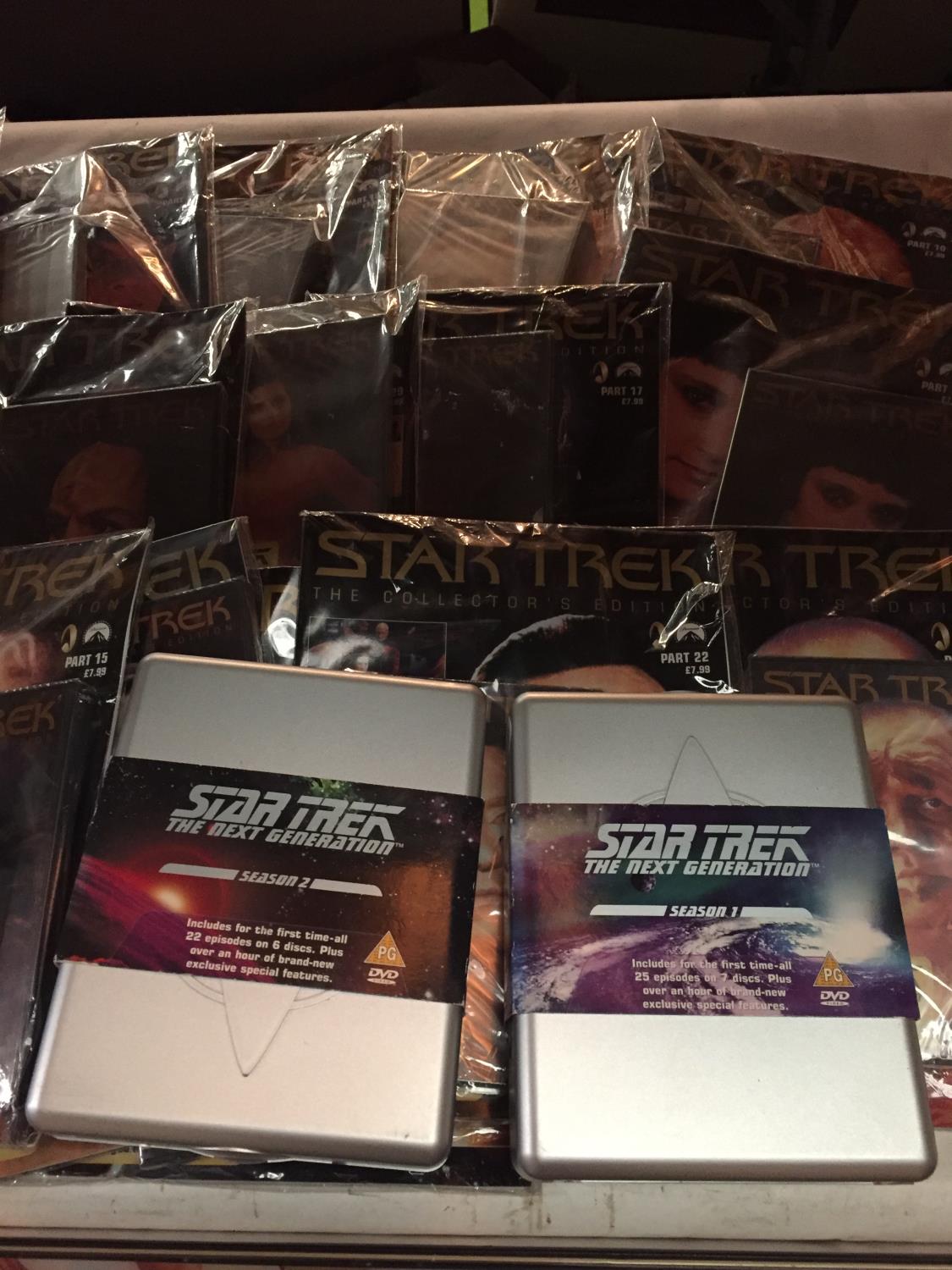 A LARGE SELECTION OF UNOPENED STAR TREK COLLECTORS MAGAZINES AND THE NEXT GENERATION DVDS SEASONS - Image 6 of 10