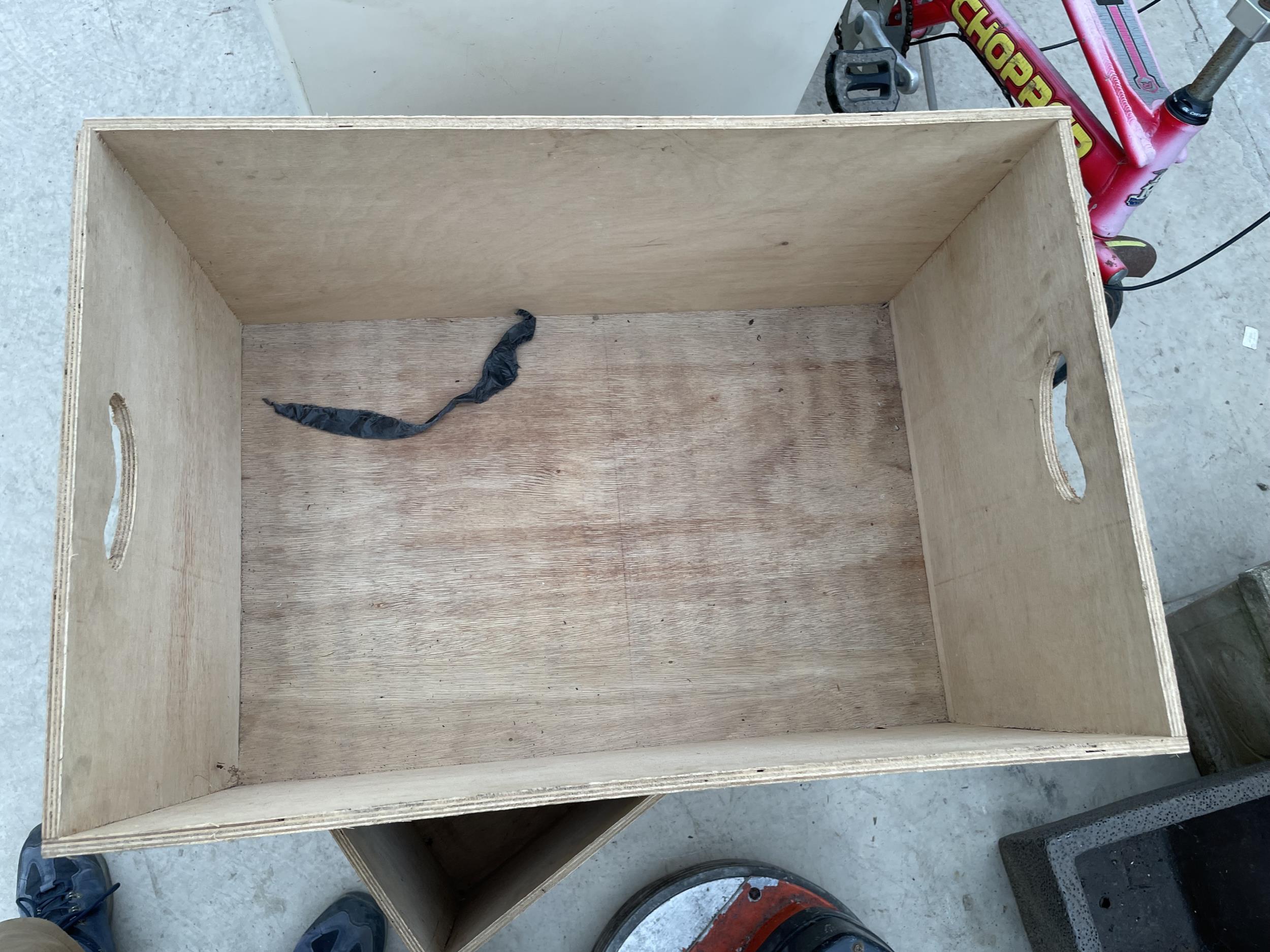 THREE WOODEN STORAGE BOXES - Image 3 of 3