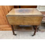 A MAHOGANY DROP LEAF TEA TROLLEY