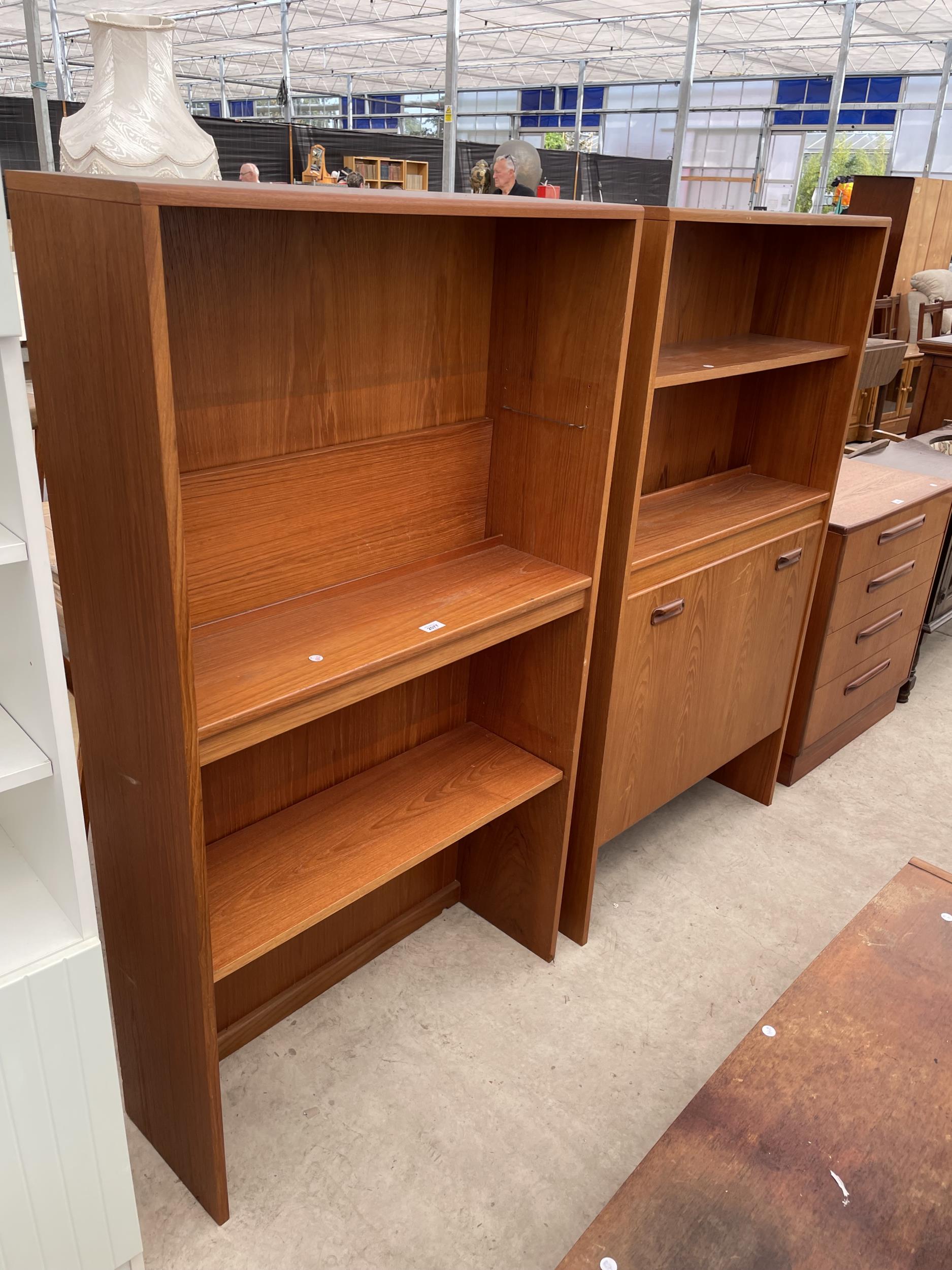 TWO RETRO TEAK G-PLAN UNITS