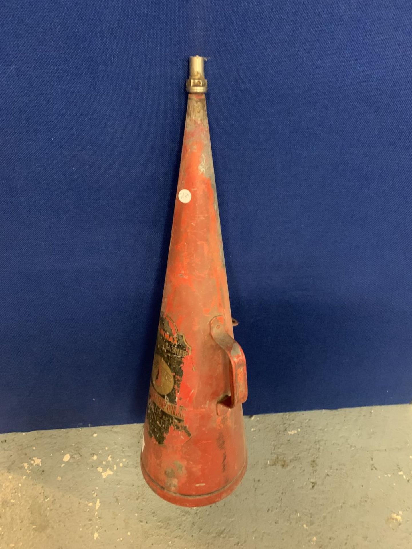 A VINTAGE CONICAL MINIMAX FIRE EXTINGUISHER