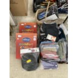 AN ASSORTMENT OF ITEMS TO INCLUDE CHILDRENS CLOTHES, HEATED BLANKETS AND AN IRON ETC