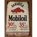 A MOBILOIL METAL SIGN