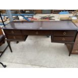 A STAG MINSTREL DRESSING TABLE 60" WIDE
