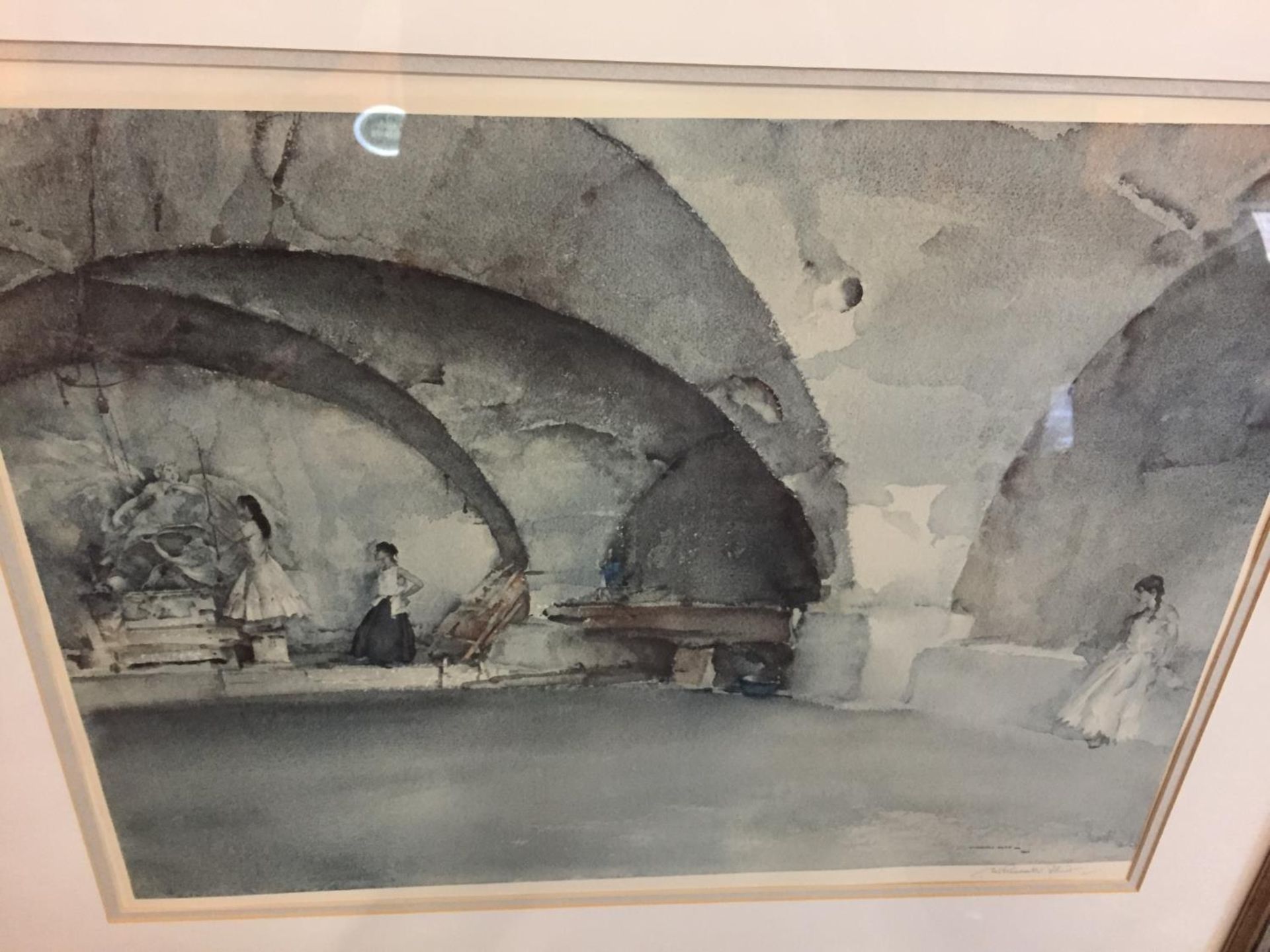A PENCIL SIGNED SIR WILLIAM RUSSELL FLINT PRINT, SIGNED TO LOWER RIGHT CORNER WITH FINE ART GUILD - Image 5 of 6