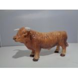 A COUNTRY LIFE BY LEONARDO CERAMIC FIGURE OF A HIGHLAND COW