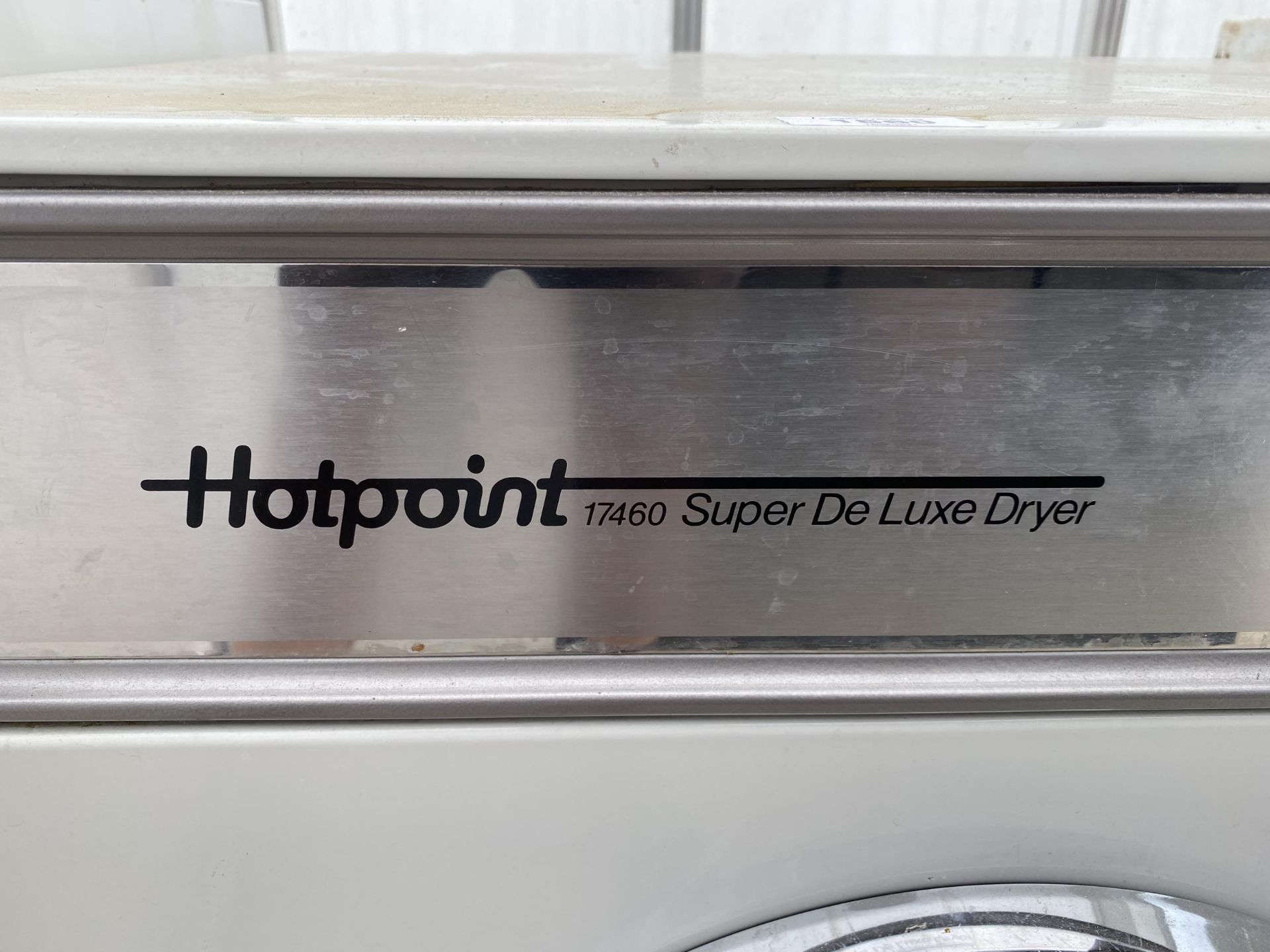 A WHITE HOTPOINT 17460 SUPER DE LUXE DRYER - Image 2 of 4