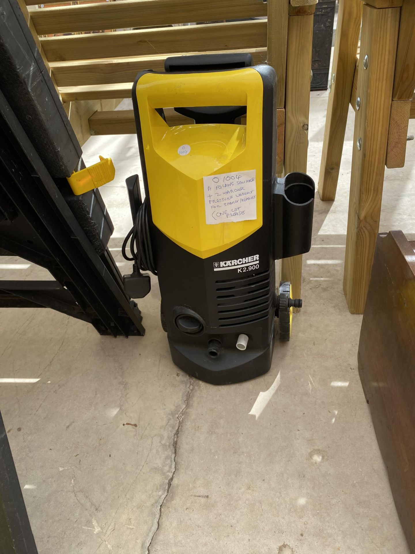 A KARCHER K2.36 PRESSURE WASHER, A KARCHER K2.900 PRESSURE WASHER (BOTH FOR SPARES AND REPAIRS) - Image 3 of 5