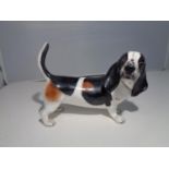 A COALPORT BASSET HOUND FIGURE