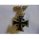 A GERMAN IRON CROSS FIRST CLASS WITH 1939 SPANGE
