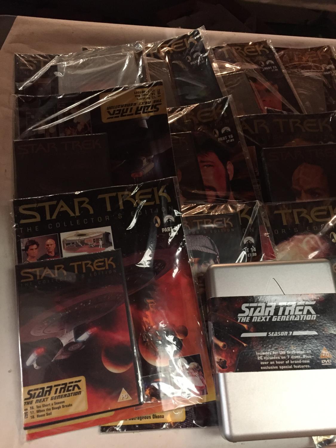 A LARGE SELECTION OF UNOPENED STAR TREK COLLECTORS MAGAZINES AND THE NEXT GENERATION DVDS SEASONS - Image 3 of 10