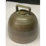 A VINTAGE BRONZE BELL