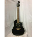 A BLACK VINTAGE SYNERGY SERIES GUITAR