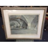 A PENCIL SIGNED SIR WILLIAM RUSSELL FLINT PRINT, SIGNED TO LOWER RIGHT CORNER WITH FINE ART GUILD