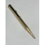 A GOLD PLATED YARD OF LEAD PENCIL