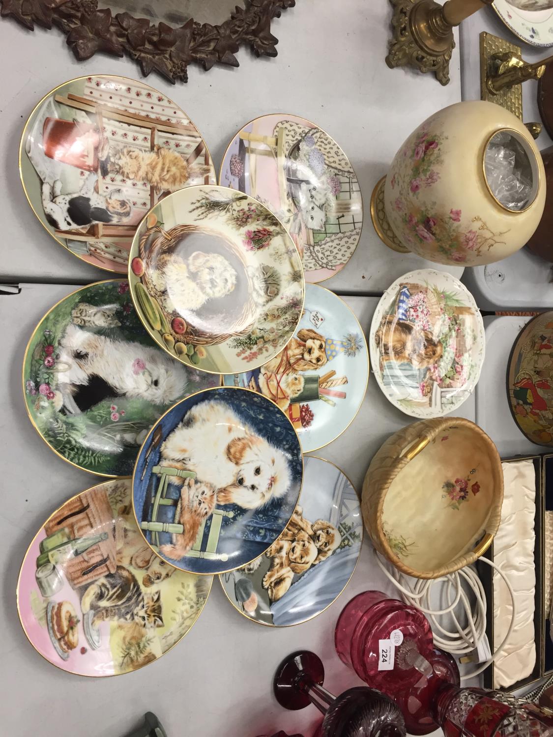 A COLLECTION OF ROYAL WORCESTER PLATES BY PAM COOPER FROM THE MIXED COMPANY PLATE COLLECTION