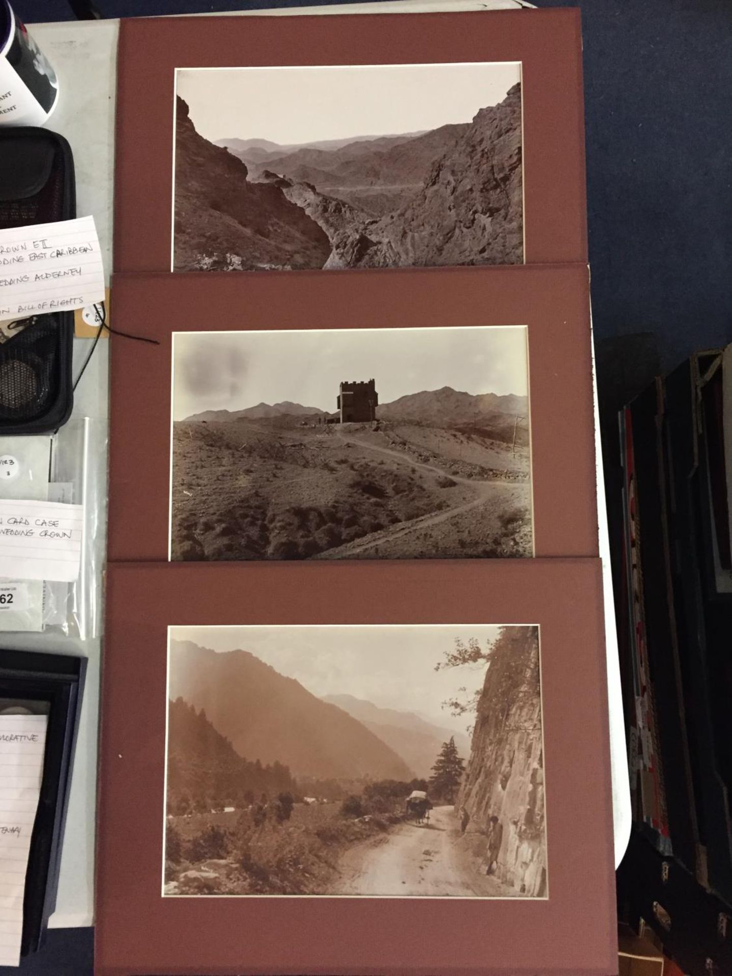 THREE SEPIA ORIGINAL PHOTOGRAPHIC PRINTS OF THE NW FRONTIER PROVINCE PAKISTAN 1910'S BY RANDOLPH - Image 2 of 10