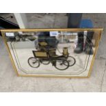 A STANLEY 1899 ADVERTISING MIRROR