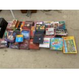 A LARGE ASSORTMENT OF VARIOUS BOARD GAMES