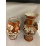 TWO ORIENTAL STYLE VASES