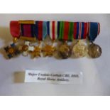 A MINIATURE MEDAL GROUP AWARDED TO MAJOR UVEDALE CORBETT OF THE ROYAL HORSE ARTILLERY