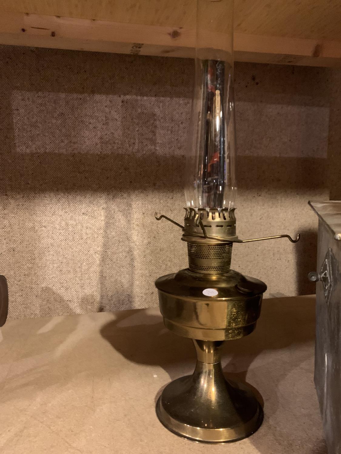 A BRASS OIL LAMP, COAL BOX AND UMBRELLA/STICK STAND - Image 3 of 8