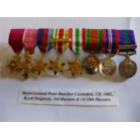 A MINIATURE MEDAL GROUP AWARDED TO MAJOR GENERAL PETER BOUCHER C.B. OBE., 3RD HUSSARS AND 14/20TH